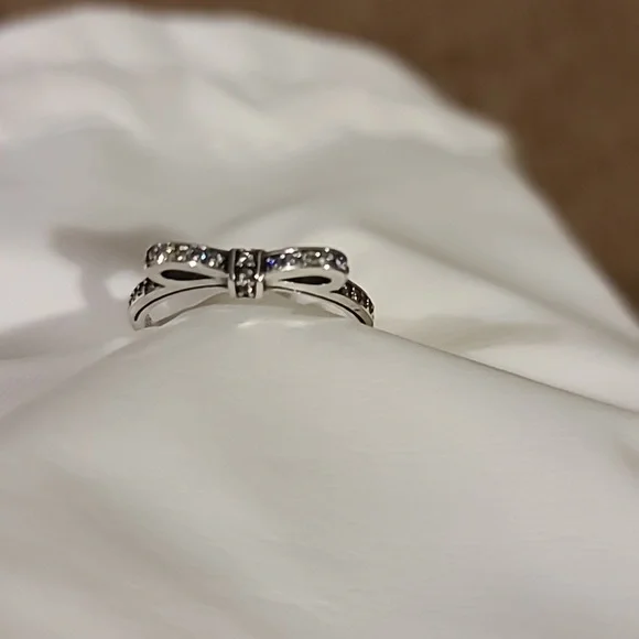 Sterling silver s925 simulated diamond ring - Picture 6 of 6